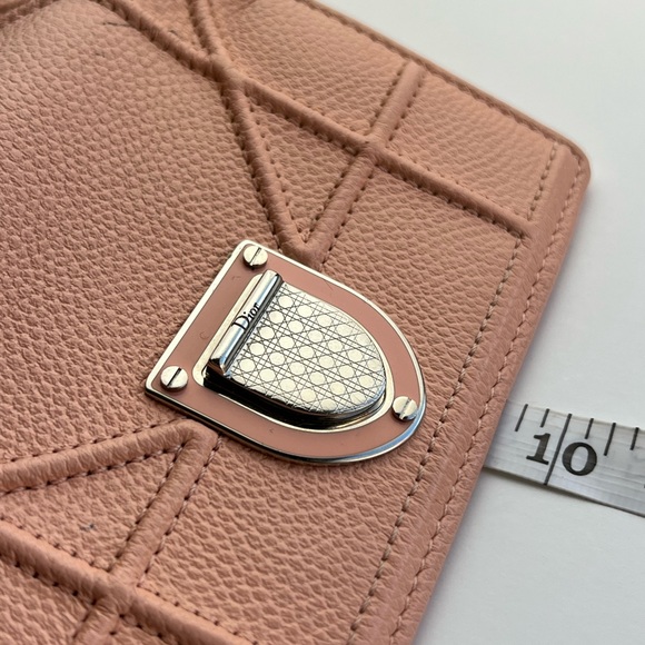 Dior Light Pink Leather Diorama Elancee Flap Wallet - Picture 3 of 13